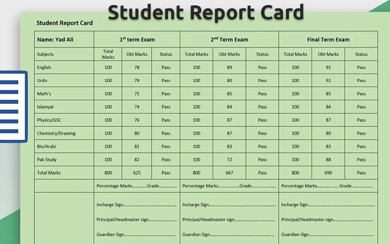 Report Card